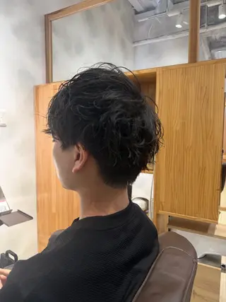 パーマ メンズ レディースカット モデル募集 山田省吾のヘアスタイル