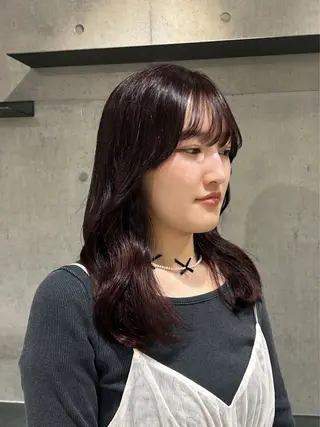 ロング カラー ヘアアレンジ ボブ艶モテカラー🫧 カリンのヘアスタイル