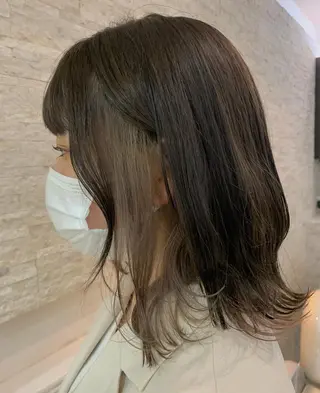 ミディアム カラー ✄折橋 彩花🐶🍑のヘアスタイル