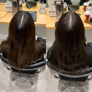 ミディアム カラー 髪質改善ヘアケア 艶髪特化/上田のヘアスタイル