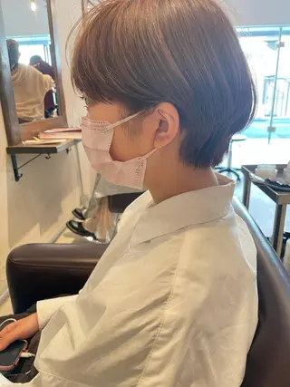 ショート minatsu 東京の技術を京都でのヘアスタイル