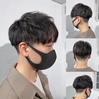 ショート カラー パーマ ヘアアレンジ メンズ 新宿御苑前/ボブ 髪質改善Ryuseiのヘアスタイル