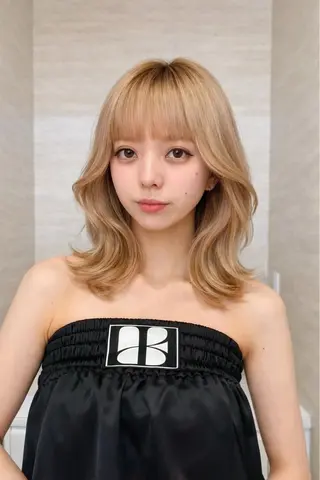 セミロング 🔆韓国 norika🔆のヘアスタイル