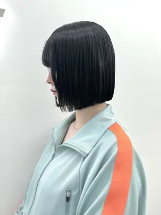 ショート カラー ヘアアレンジ 縮毛矯正🤍 ボブ/ HIKARIのヘアスタイル