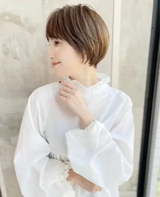 ショート 射場 政治のヘアスタイル