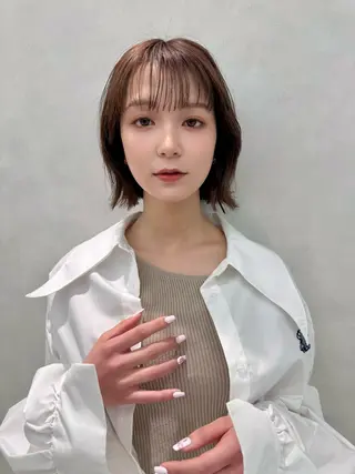 ミディアム 似合わせカット/ レイヤーカット/新谷のヘアスタイル