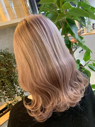 ミディアム カラー 天野 開のヘアスタイル