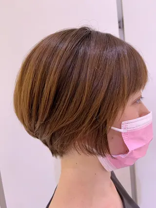 ショート ARMONY秋山輝也 コテ巻き風パーマ特化のヘアスタイル