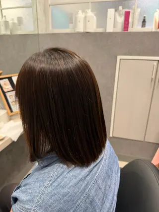 ミディアム パーマ 加藤 碧唯のヘアスタイル