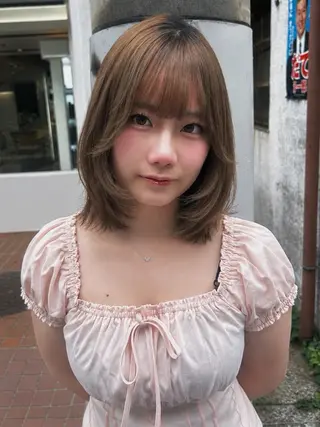 ミディアム LANA似合わせ カット🪐のヘアスタイル