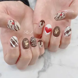 ネイル モチの良さ◉ フィルインネイル♡のネイルデザイン