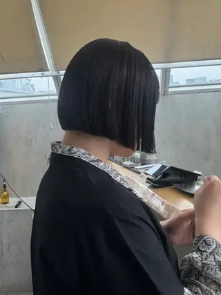 ショート ボブ レイヤー 透明感カラー🎀そらのヘアスタイル