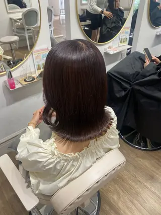 ミディアム mio♡ベージュ特化 🎀透明感カラーのヘアスタイル