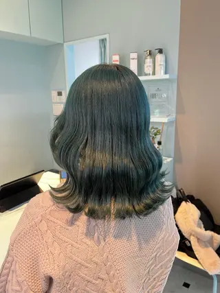 ミディアム カラー ブリーチカラー 🩵MIZUKIのヘアスタイル