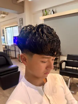 ショート パーマ メンズ 立川メンズカット/ メンズパーマ💈三上のヘアスタイル