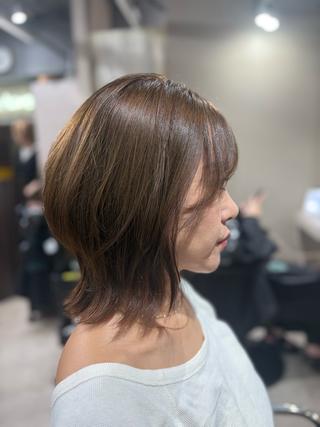 ミディアム 【公式】amble luxe池袋東口🩷のヘアスタイル