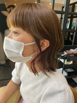 ミディアム カラー 似合う髪型見つけます AYAKAのヘアスタイル