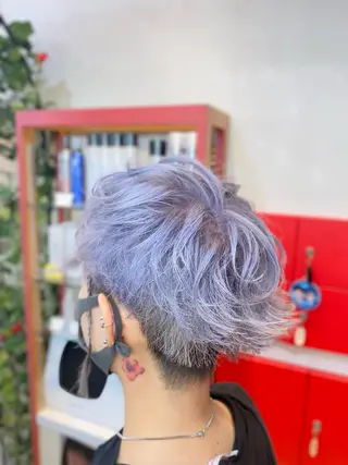 ショート ゆぴ☾/推しカラー /ハイトーンのヘアスタイル