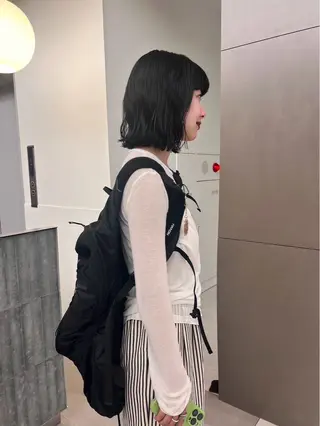 ショート カラー 顔まわりカット/透け カラー/Memi🎀のヘアスタイル