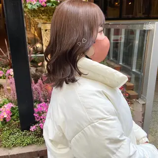 ミディアム カラー mai 🎀 /  暖色カラー♡のヘアスタイル