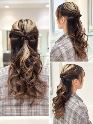 セミロング ヘアアレンジ 佐藤留唯 似合わせ×アレンジのヘアスタイル