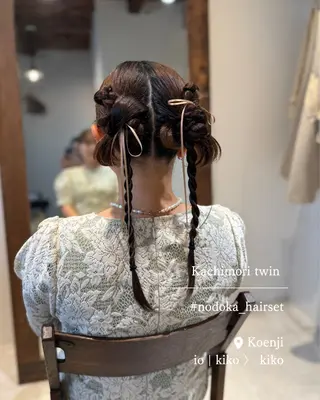 セミロング ヘアアレンジ お呼ばれセット🕊️ 高円寺/太田和のヘアスタイル