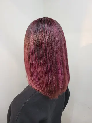セミロング カラー ダブルカラーモデル☆ SHUNYAのヘアスタイル
