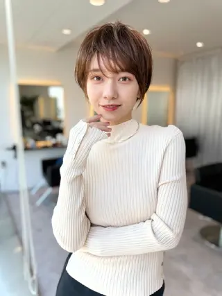ショート 髪悩み解決ショート ✄山嵜菜織のヘアスタイル