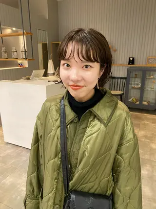 ショート パーマ 加藤 真由のヘアスタイル