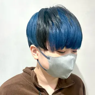 ショート カラー デザインカラー/パー マ🦖外岡咲希🦖のヘアスタイル