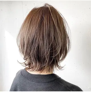 ミディアム カラー パーマ LOOP 佐藤のヘアスタイル