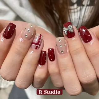ネイル ネイル💕& まつ毛パーマのネイルデザイン