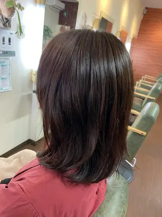 ミディアム カラー 💜推しインナー カラー/菊池柊真💜のヘアスタイル