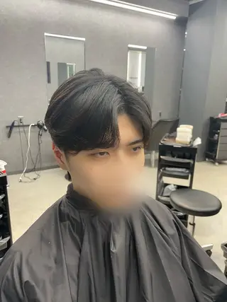 ショート パーマ メンズ 毛流れ縮毛矯正✨ メンズ那智優貴のヘアスタイル