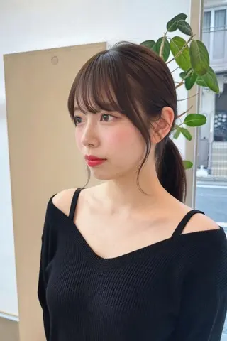 セミロング tre.甲子園口店/ レイヤーカットのヘアスタイル
