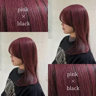 ミディアム カラー kotone🦋艶髪 似合わせカットカラーのヘアスタイル