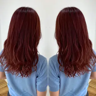 セミロング カラー ブリーチ特化 梅田本多翔のヘアスタイル