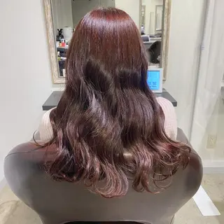 ロング カラー 根本 真奈のヘアスタイル