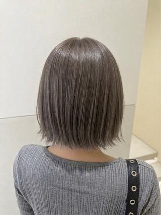 ショート カラー KURIAハイトーン /ピンクカラー/ボブのヘアスタイル