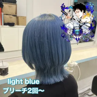 ミディアム カラー ブリーチカラー 🩵MIZUKIのヘアスタイル