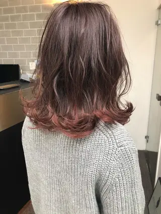 ミディアム カラー イシマル ナオヤのヘアスタイル