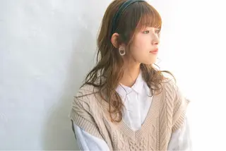ロング カラー ヘアアレンジ YU-KA ✂︎Rico.のヘアスタイル