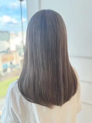 セミロング 透明感カラー/ブリー チ✨駒場 笙のヘアスタイル