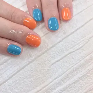 ネイル モチの良さ◉ フィルインネイル♡のネイルデザイン