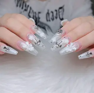 ネイル Nailグリン 🍑のネイルデザイン