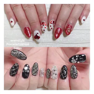 ミディアム ネイル 🐾enen style 🐾のネイルデザイン
