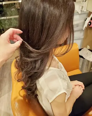 ロング カラー spa hair ark 富井直美のヘアスタイル