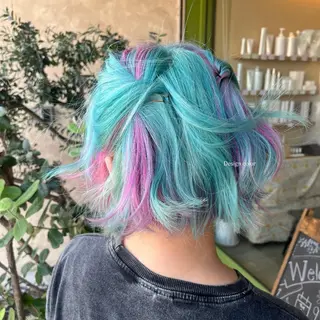 ショート カラー レイヤー/透明感艶 カラー丸山ななほのヘアスタイル