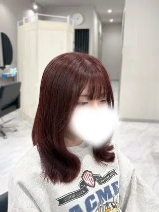 セミロング カラー 艶カラー/オリーブ ボブ/miyuu🥣のヘアスタイル