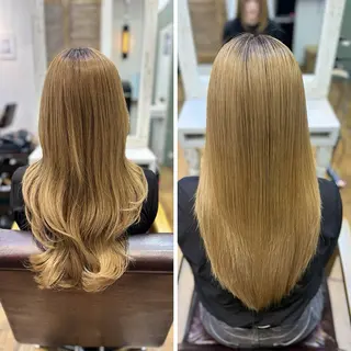 セミロング カラー 💜髪質改善💜韓国 レイヤー💜TAKUのヘアスタイル